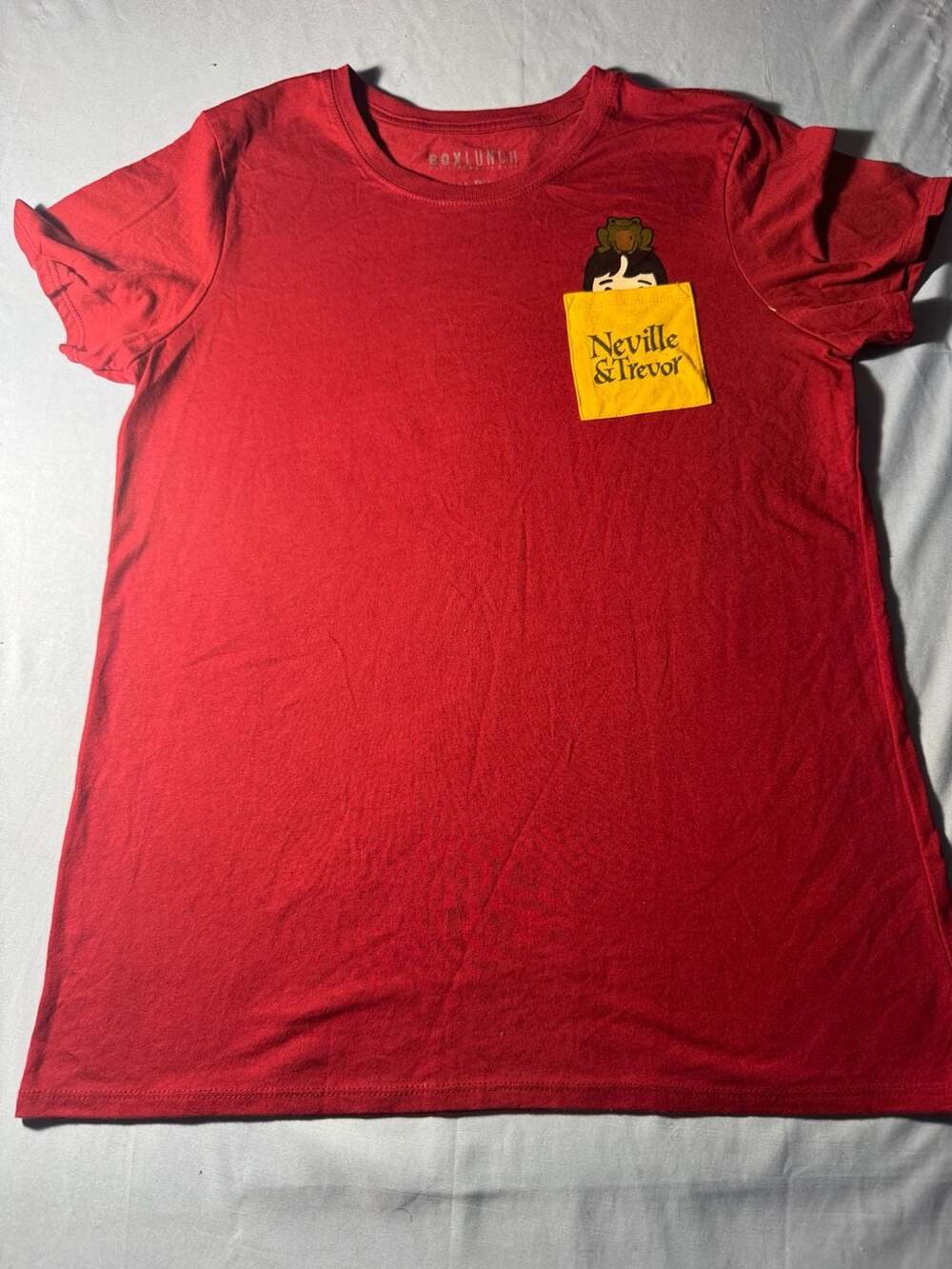 BoxLunch Harry Potter Neville & Trevor Size XL Red T-Shirt